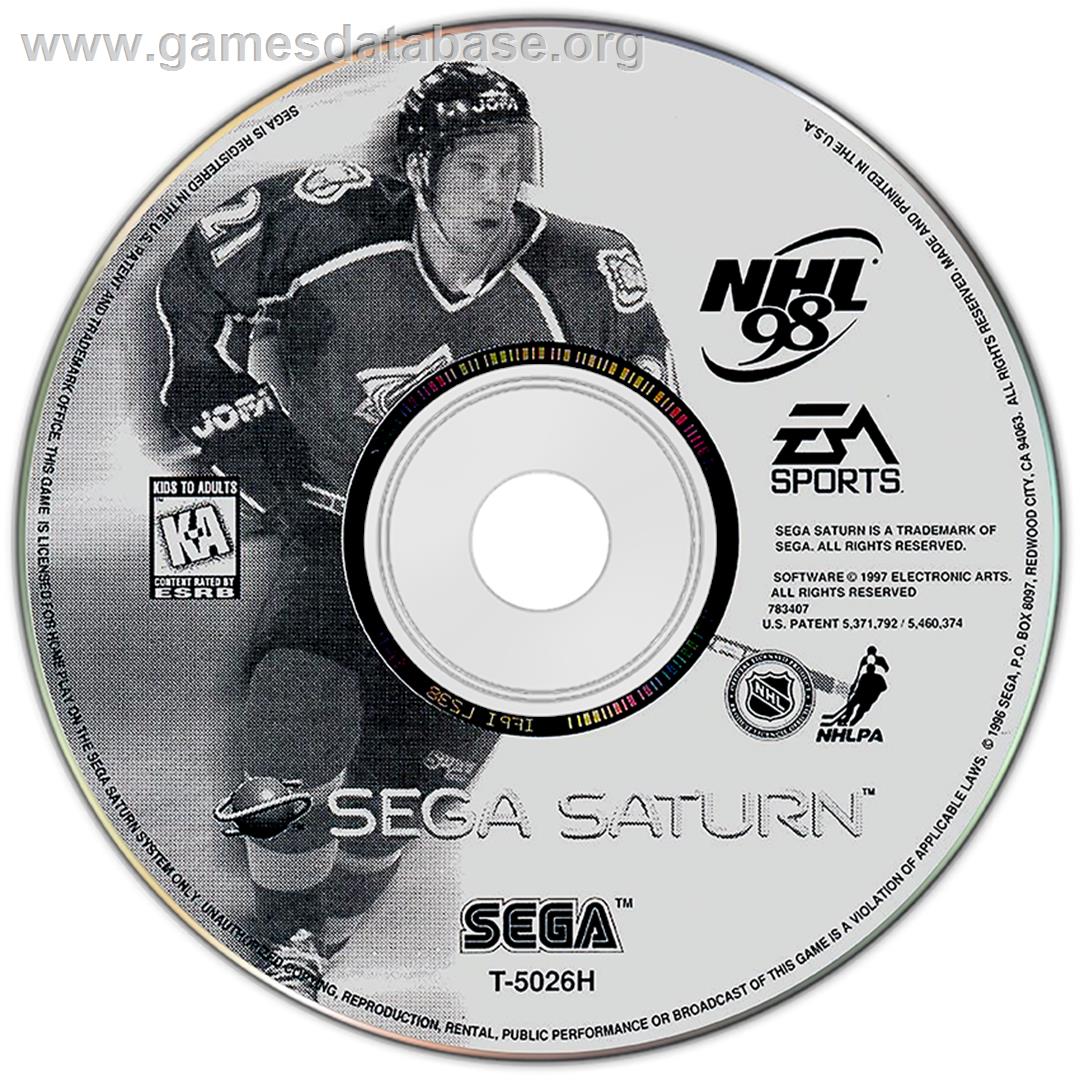 NHL '98 - Sega Saturn - Artwork - Disc
