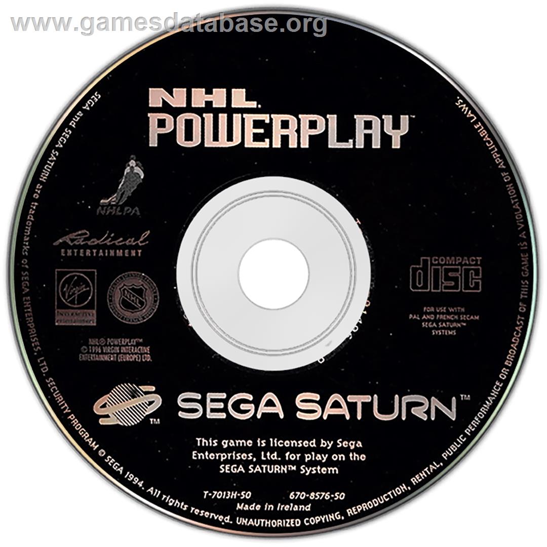 NHL Powerplay '96 - Sega Saturn - Artwork - Disc