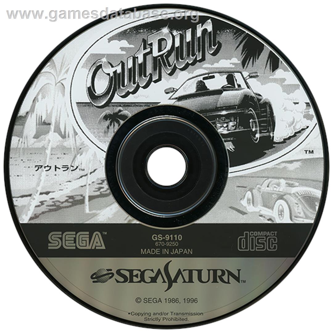 Out Run - Sega Saturn - Artwork - Disc
