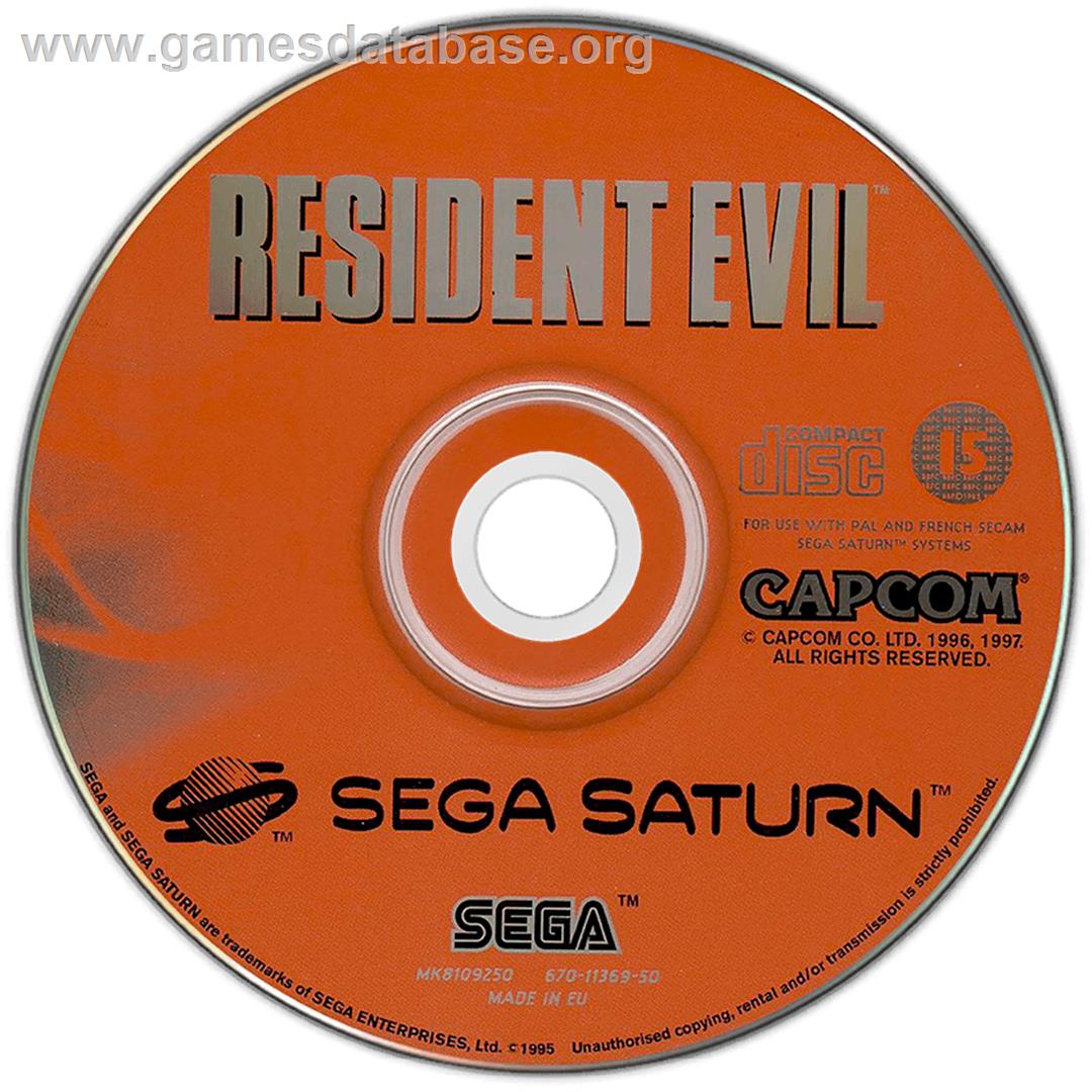 Resident Evil - Sega Saturn - Artwork - Disc