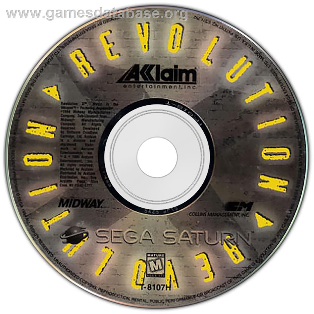 Revolution X - Sega Saturn - Artwork - Disc