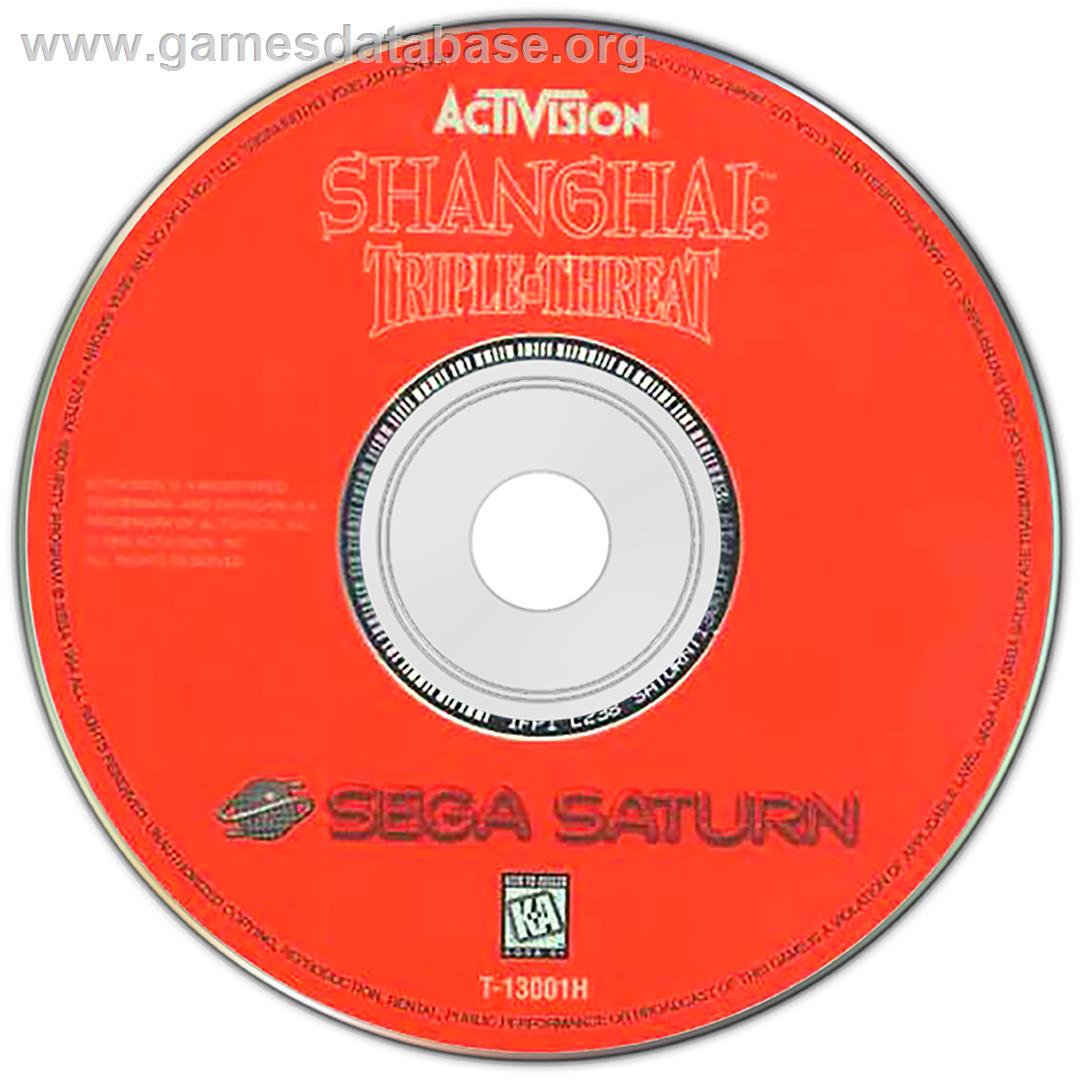 Shanghai: Triple-Threat - Sega Saturn - Artwork - Disc