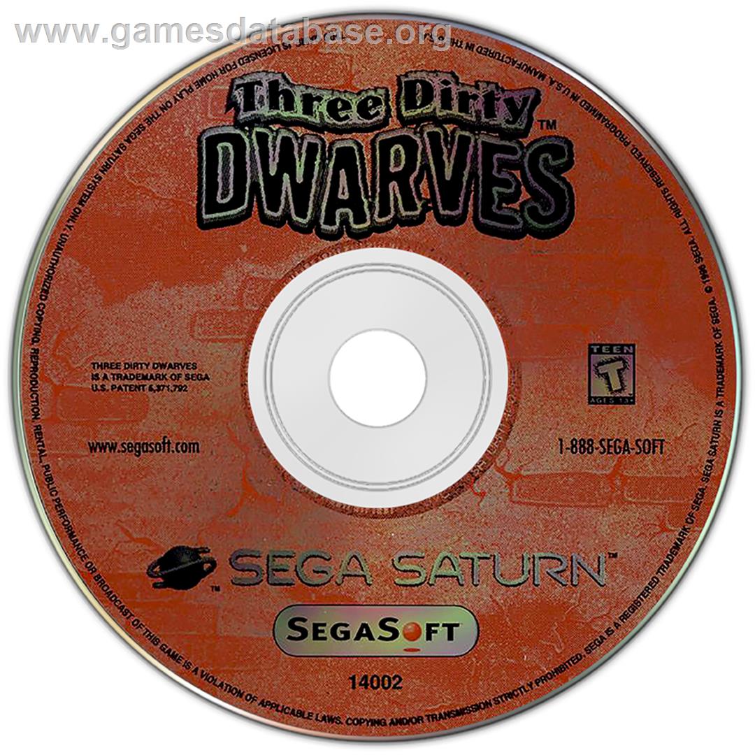 Three Dirty Dwarves - Sega Saturn - Artwork - Disc