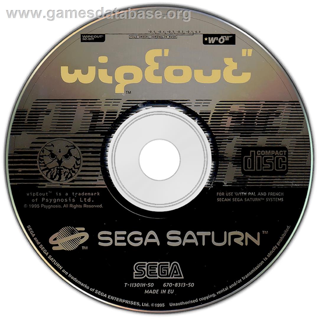 Wipeout - Sega Saturn - Artwork - Disc
