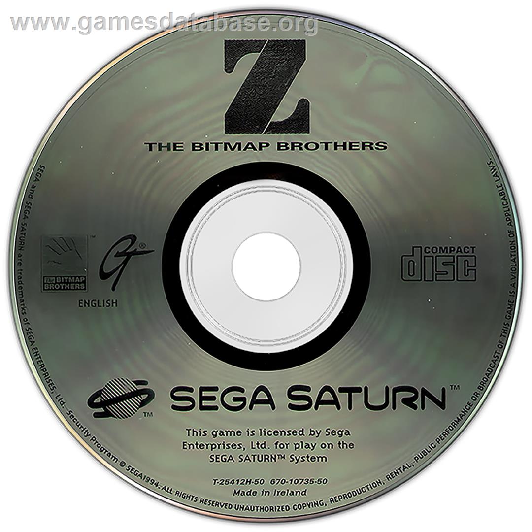 Z - Sega Saturn - Artwork - Disc
