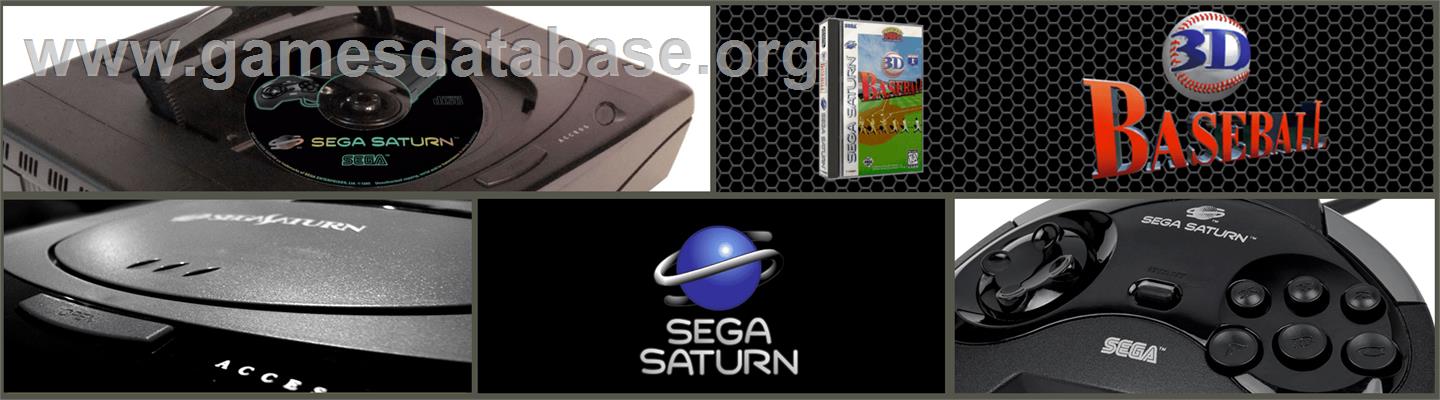 3D Baseball - Sega Saturn - Artwork - Marquee