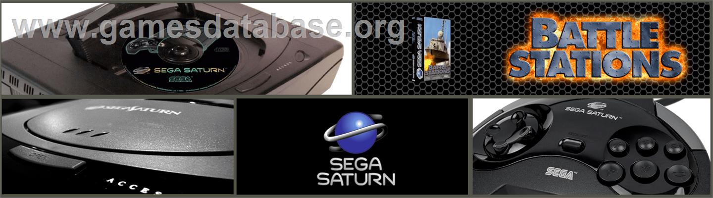 Battle Stations - Sega Saturn - Artwork - Marquee