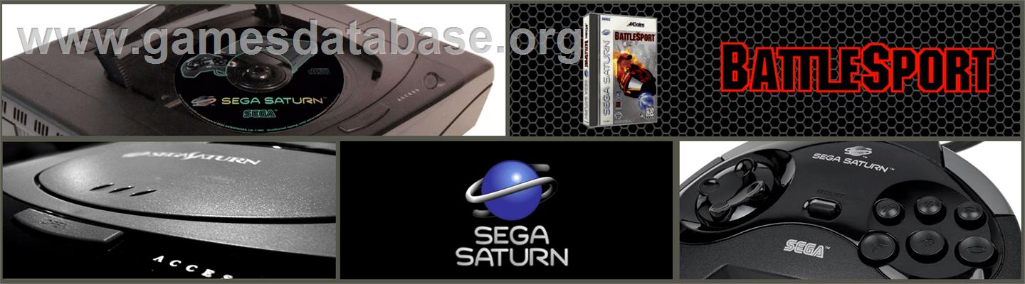 Battlesport - Sega Saturn - Artwork - Marquee