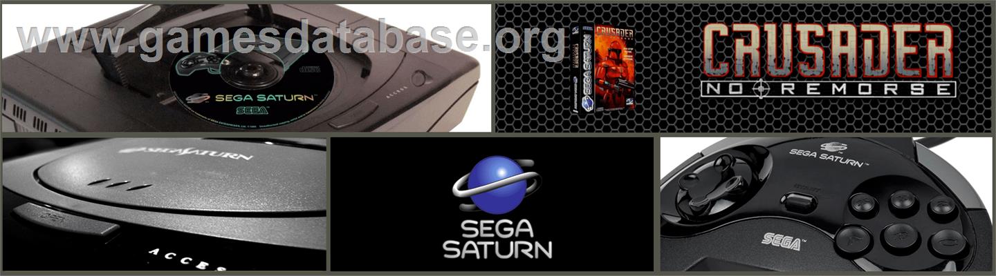 Crusader: No Remorse - Sega Saturn - Artwork - Marquee