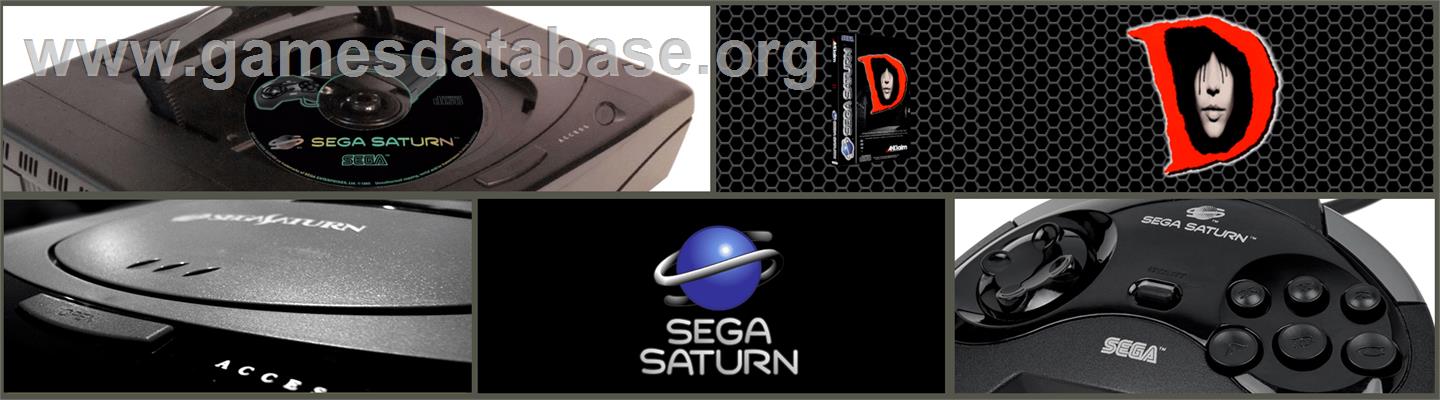 D - Sega Saturn - Artwork - Marquee