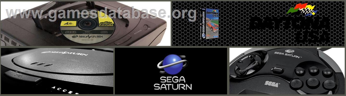 Daytona USA: Championship Circuit Edition - Sega Saturn - Artwork - Marquee