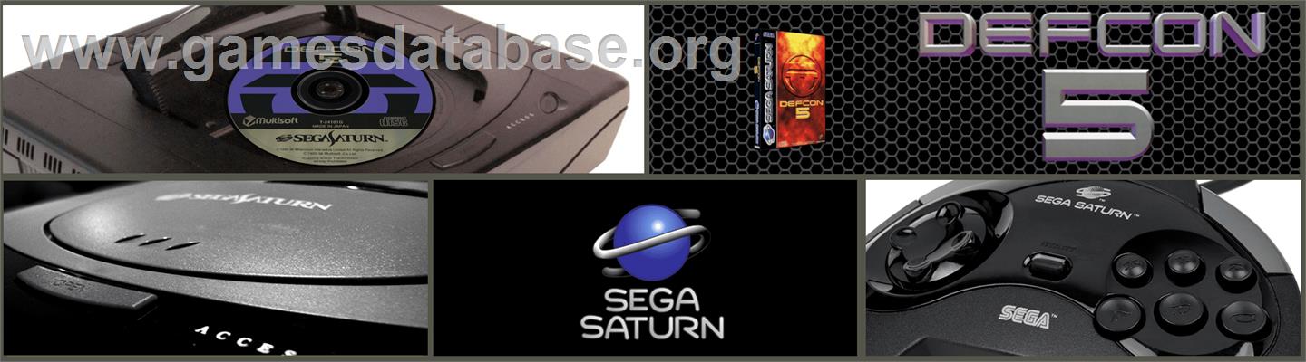 Defcon 5 - Sega Saturn - Artwork - Marquee