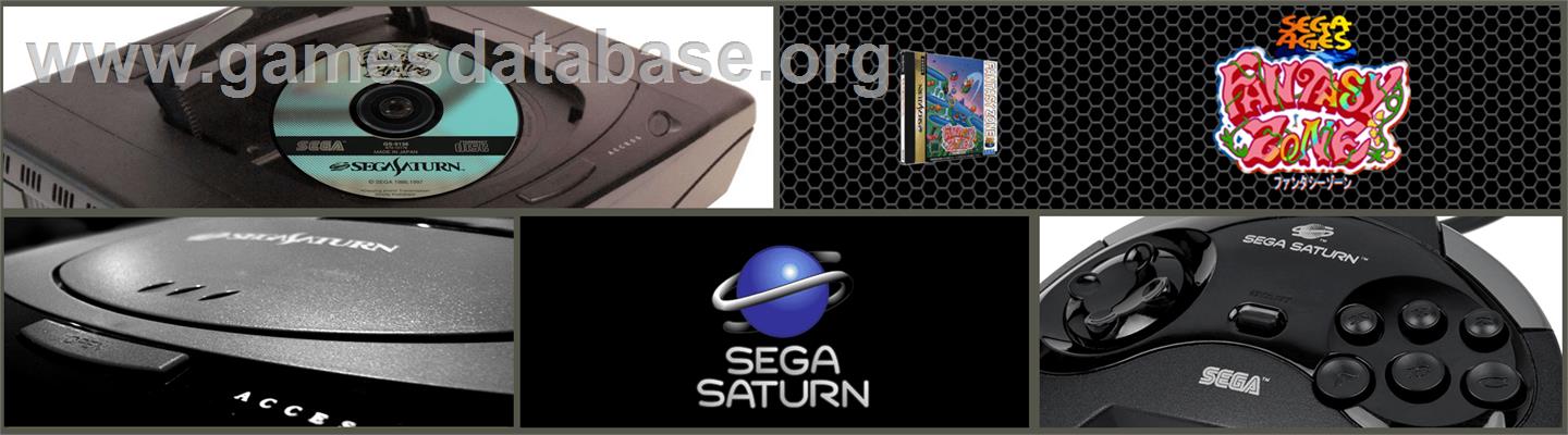 Fantasy Zone - Sega Saturn - Artwork - Marquee