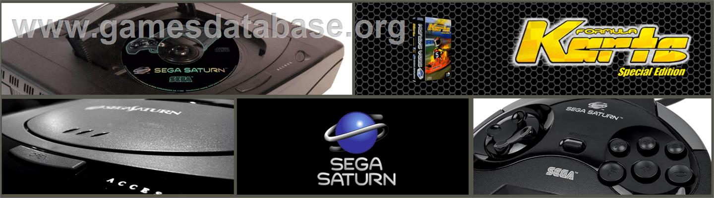Formula Karts: Special Edition - Sega Saturn - Artwork - Marquee