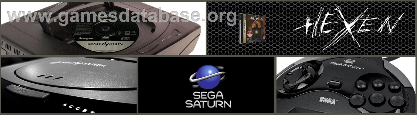 Hexen - Sega Saturn - Artwork - Marquee