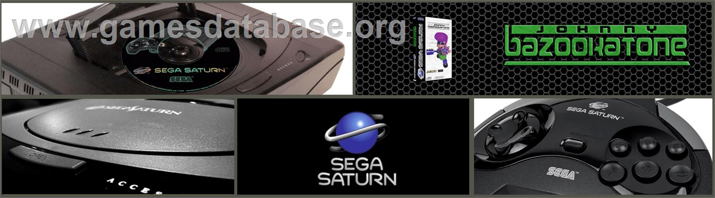 Johnny Bazookatone - Sega Saturn - Artwork - Marquee