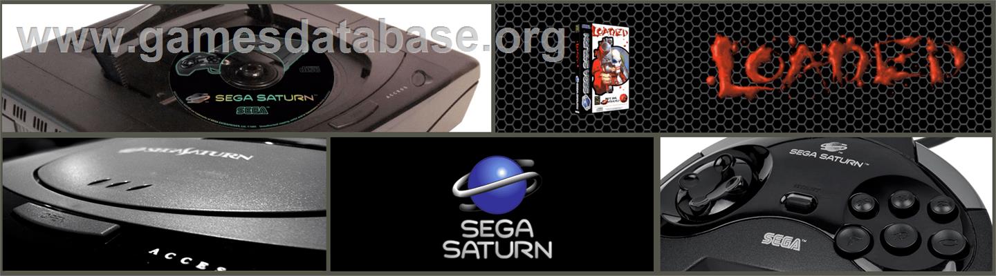 Loaded - Sega Saturn - Artwork - Marquee