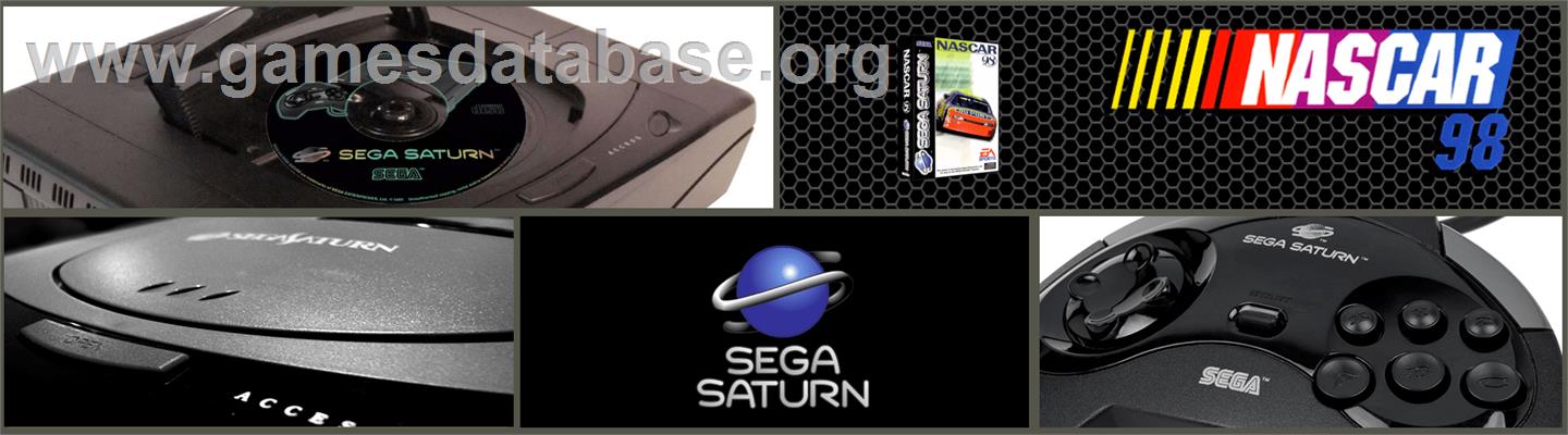 NASCAR 98 - Sega Saturn - Artwork - Marquee
