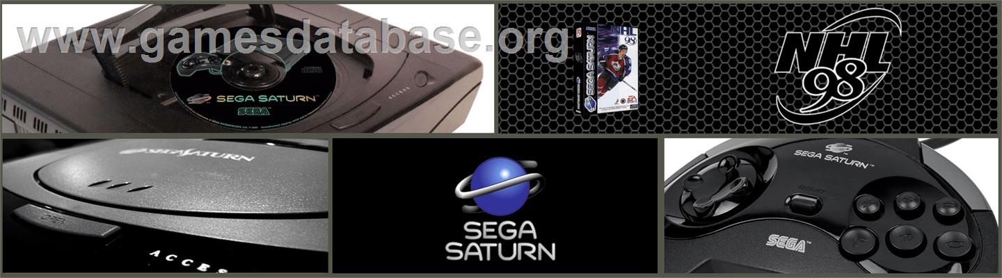 NHL '98 - Sega Saturn - Artwork - Marquee