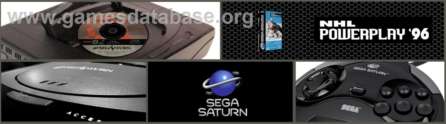 NHL Powerplay '96 - Sega Saturn - Artwork - Marquee
