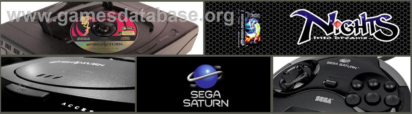 NiGHTS into Dreams... - Sega Saturn - Artwork - Marquee