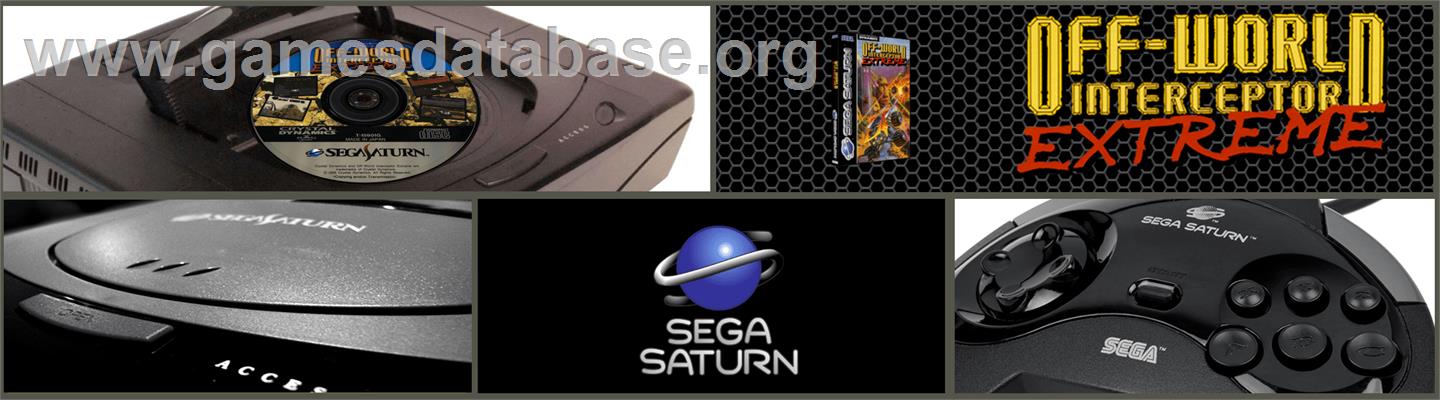 Off-World Interceptor Extreme - Sega Saturn - Artwork - Marquee