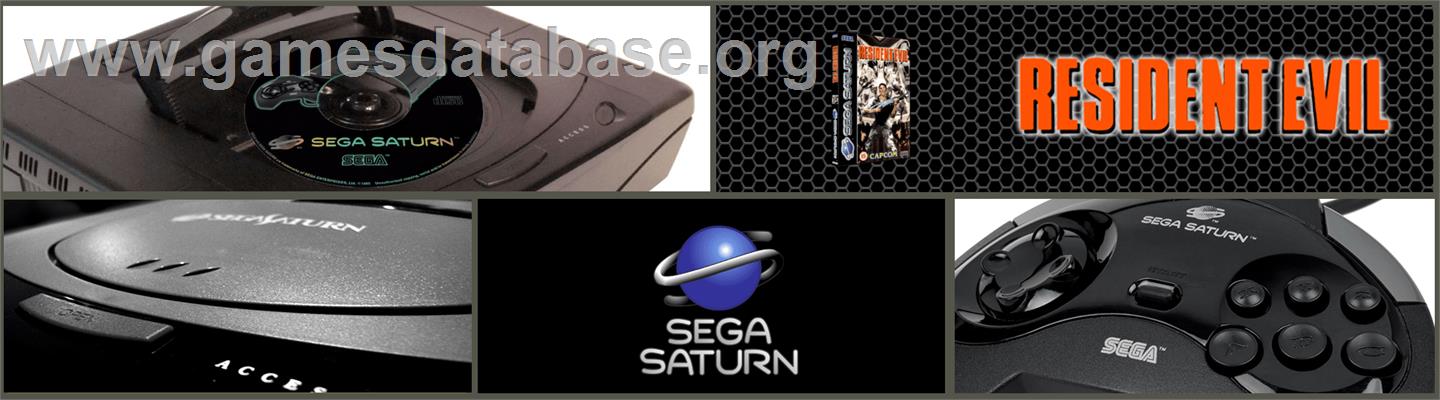 Resident Evil - Sega Saturn - Artwork - Marquee