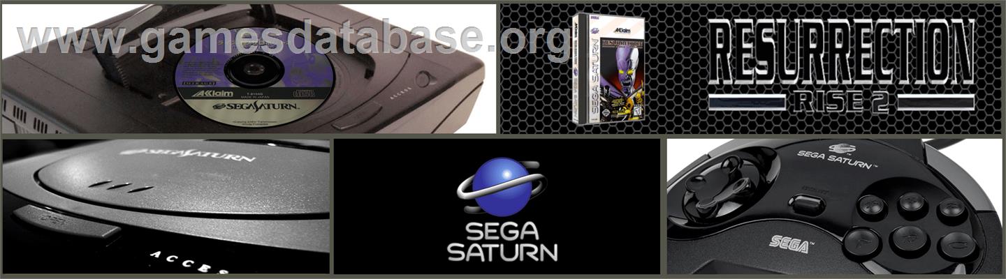 Resurrection: Rise 2 - Sega Saturn - Artwork - Marquee