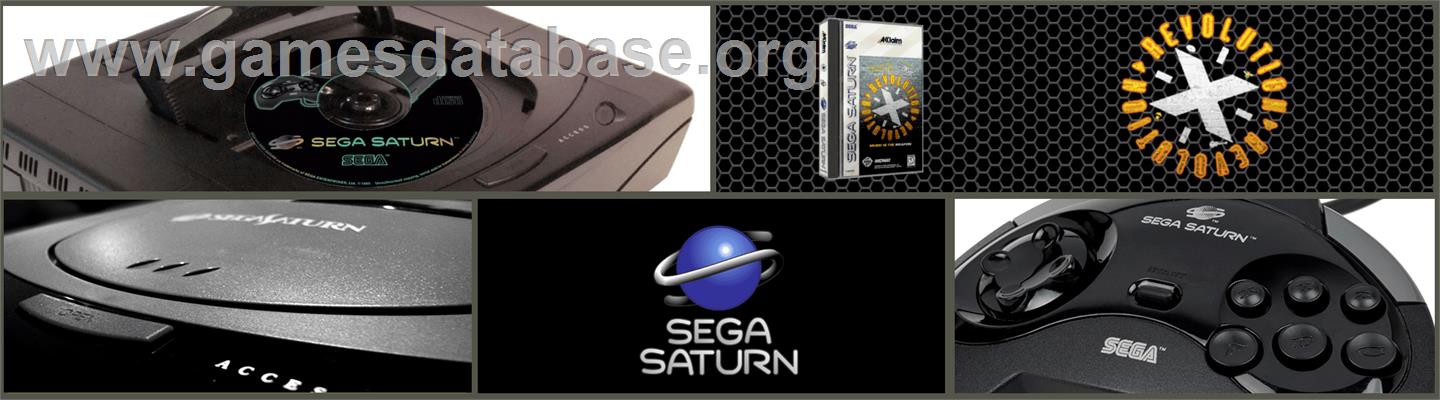 Revolution X - Sega Saturn - Artwork - Marquee