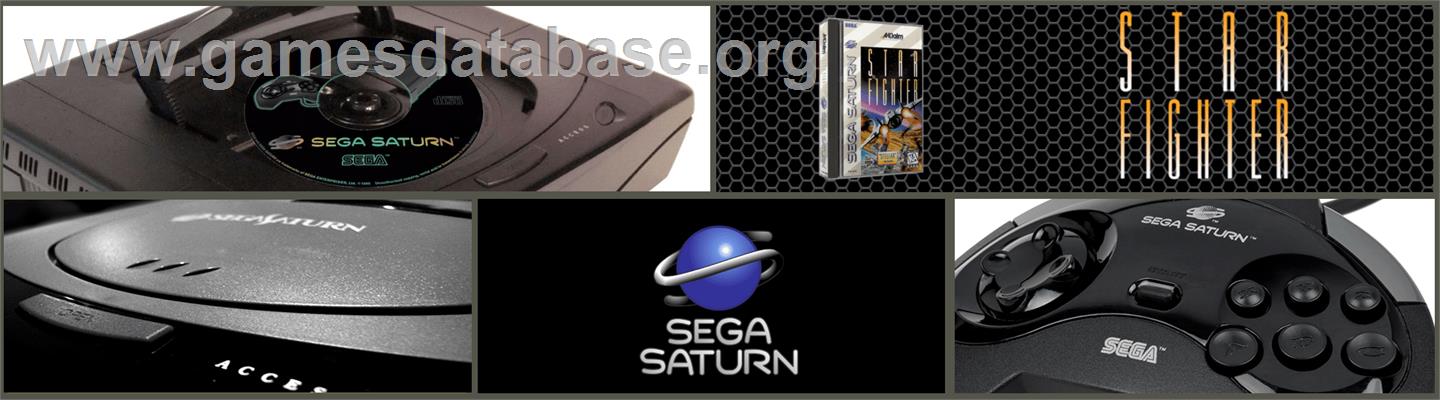 Star Fighter 3000 - Sega Saturn - Artwork - Marquee