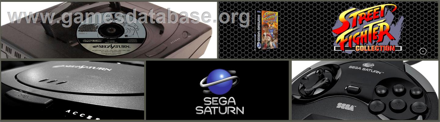 Street Fighter Collection - Sega Saturn - Artwork - Marquee