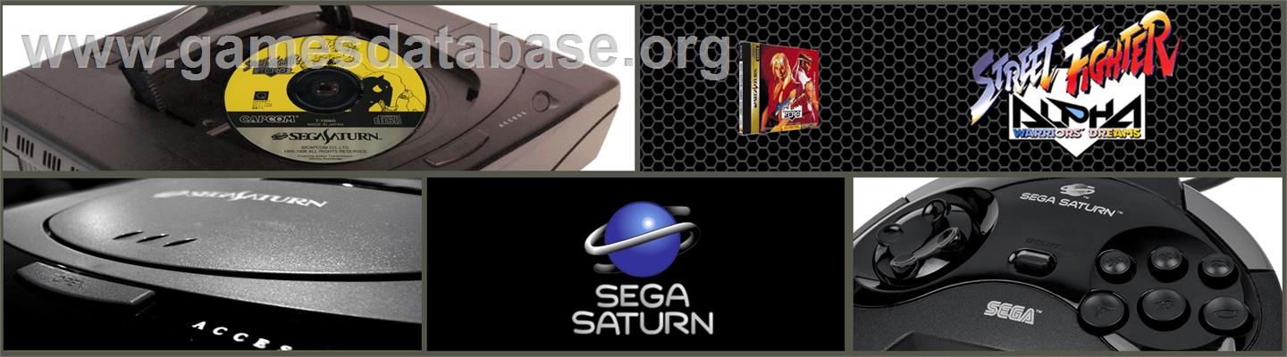 Street Fighter Zero - Sega Saturn - Artwork - Marquee