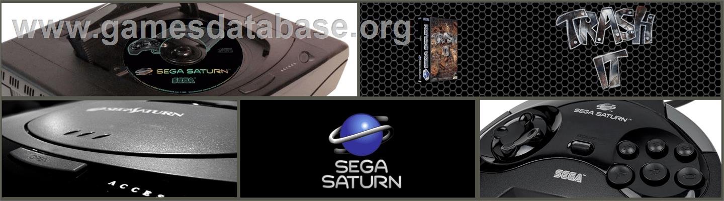 Trash It - Sega Saturn - Artwork - Marquee