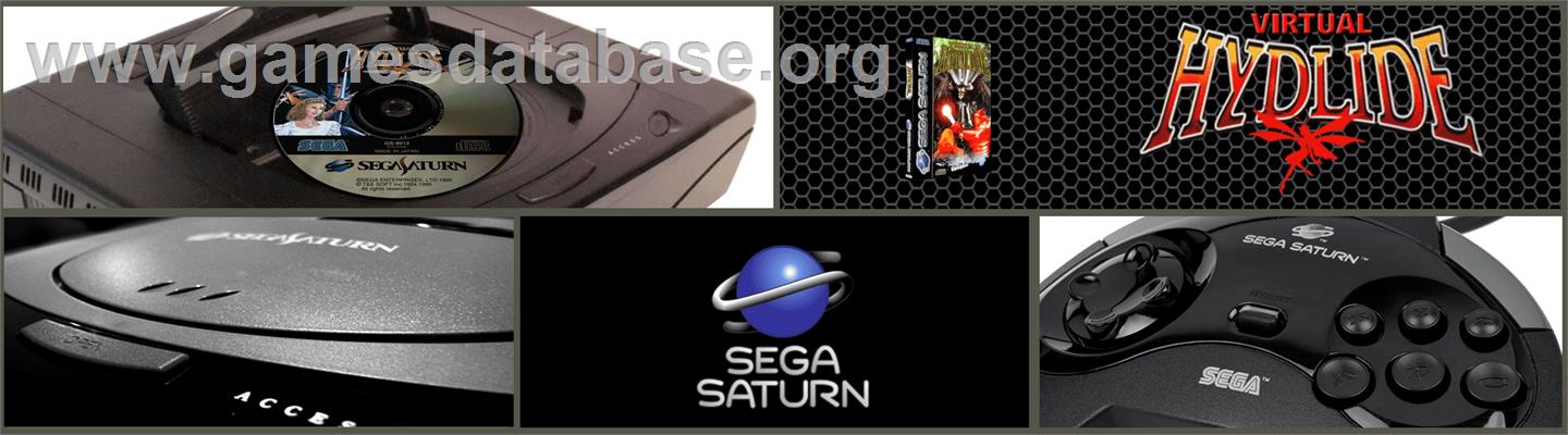 Virtual Hydlide - Sega Saturn - Artwork - Marquee