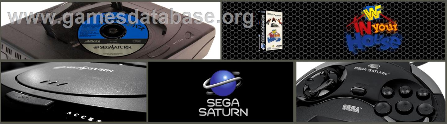 WWF in Your House - Sega Saturn - Artwork - Marquee