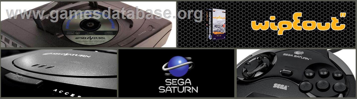 Wipeout - Sega Saturn - Artwork - Marquee