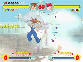 In game image of Astra SuperStars on the Sega Saturn.