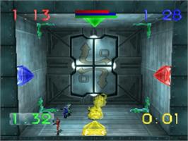 In game image of Blast Chamber on the Sega Saturn.