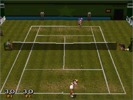 In game image of Break Point on the Sega Saturn.