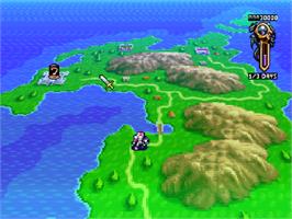 In game image of Densetsu no Ogre Battle: Ogre Battle Saga Episode Five: The March of the Black Queen on the Sega Saturn.