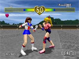 In game image of Fist on the Sega Saturn.