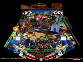 In game image of Hyper 3-D Pinball on the Sega Saturn.