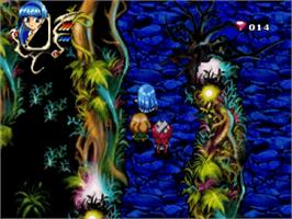 In game image of Magic Knight Rayearth on the Sega Saturn.