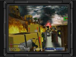 In game image of Maximum Force on the Sega Saturn.