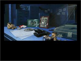 In game image of Policenauts on the Sega Saturn.