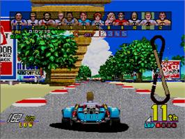 In game image of Power Drift on the Sega Saturn.