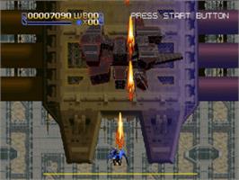 In game image of Radiant Silvergun on the Sega Saturn.