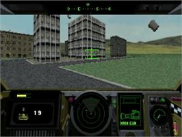 In game image of Shellshock on the Sega Saturn.