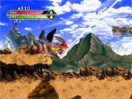 In game image of Silhouette Mirage on the Sega Saturn.