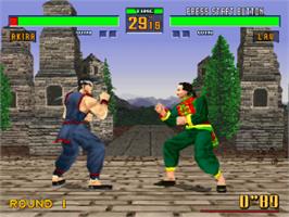 In game image of Virtua Fighter 2 on the Sega Saturn.